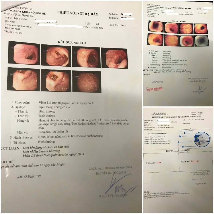 Kết quả khám trước và sau điều trị của bệnh nhân Kết quả khám trước và sau điều trị của bệnh nhân